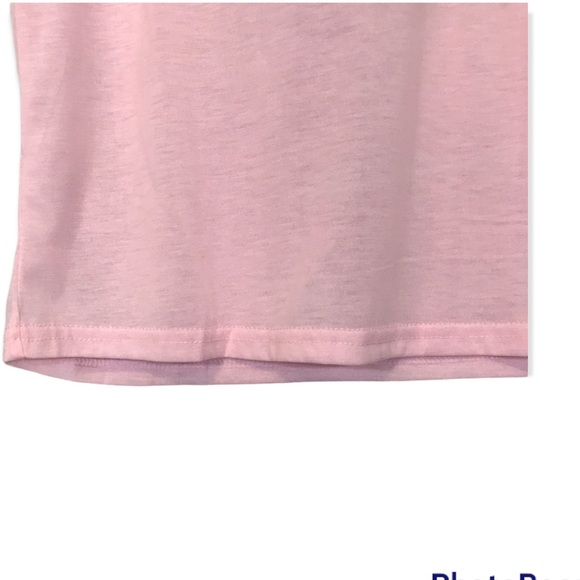 Light Pink Leopard Lips Mouth Short Sleeve Top - Picture 3 of 7